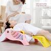 Folding Children Shampoo Chair Adjustable Cartoon Baby Shampoo Lying Chair Pink