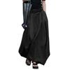 Women High Waist Casual Long Skirts Cotton Maxi Skirts