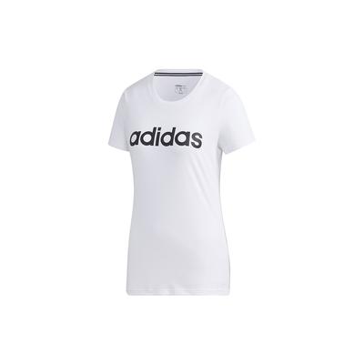 Футболка Neo Logo Casual Running с круглым вырезом и коротким рукавом, женская, белая, GJ7913
