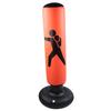 PVC 160cm Fitness Hit Sandbag Adults Children Inflatable Column Tumbler Punching Bag(orange)