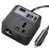 Автомобильный адаптер-преобразователь напряжения DC12V-24V в 220V AC, 100W, для путешествий, с автомобильным штекером
