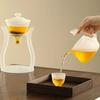 Heat-Resistant Automatic Glass Tea Set Transparent Kungfu Teapot for Effortless Brewing, Creative Home Use