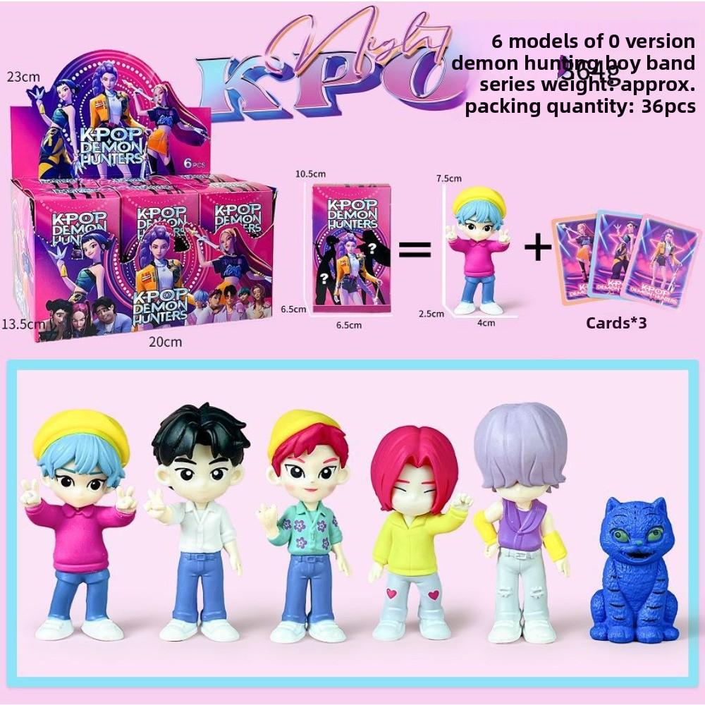 Охотники на ведьм K-Pop Большая голова Q издание Фигурка Румими Модель Слепая коробка Приливная игрушка Кукла Украшение