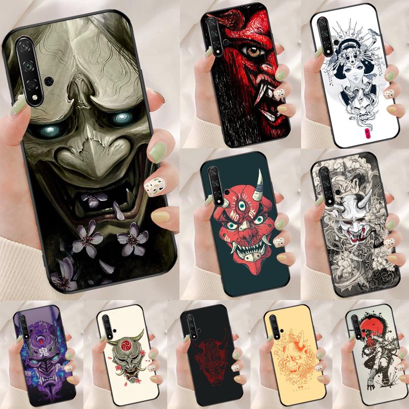 Чехол для Huawei Nova 12i 12s 7i 8i 11i 9 10 SE Y90 Y60 Y70 Y72 Y61 Y91 P30 P40 Lite P60 Pro с маской Они Хання
