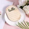 Baby Announcement Sign, 5.91X4.13 Inch Wooden Newborn Announcement Sign Hello World Newborn Sign