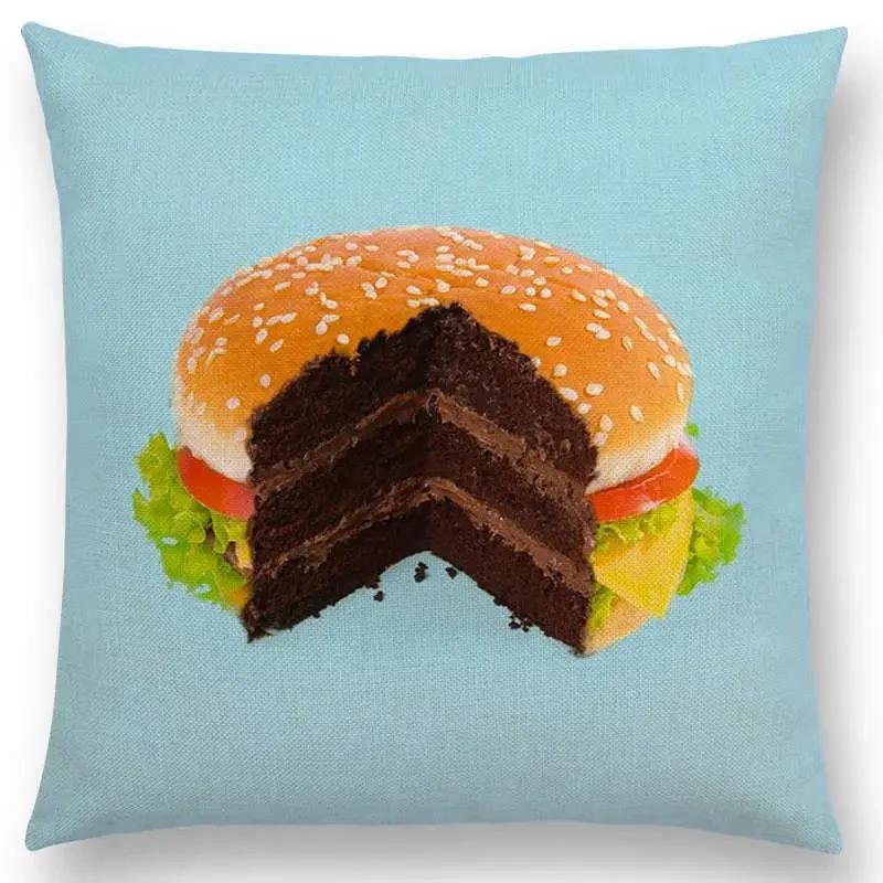 Розовая мечта красочная фантазия сексуальный декор диван наволочка кит фламинго кошка гамбургер пончик наволочка