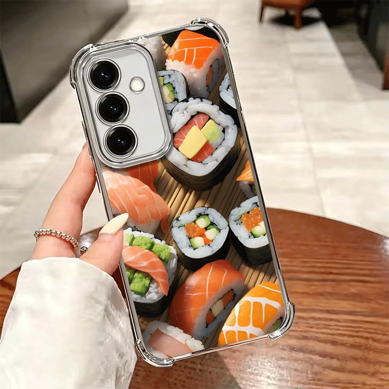 Delicious Sushi Bento Plating Phone Case For Samsung A17 A07 A37 A57 A16 A56 A15 A55 A14 A54 A13 A53 A26 A36 A25 A35 A24 A34 A23