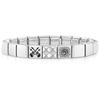 Nomination Glam Combination Bracelet Dice Guitar Steel Bracelet Set Glam07