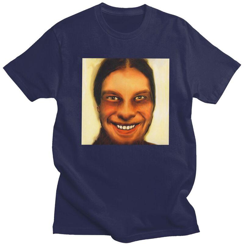 Мужская футболка Aphex Twin на заказ, короткий рукав, хлопковая футболка, повседневная футболка, свободный крой, одежда