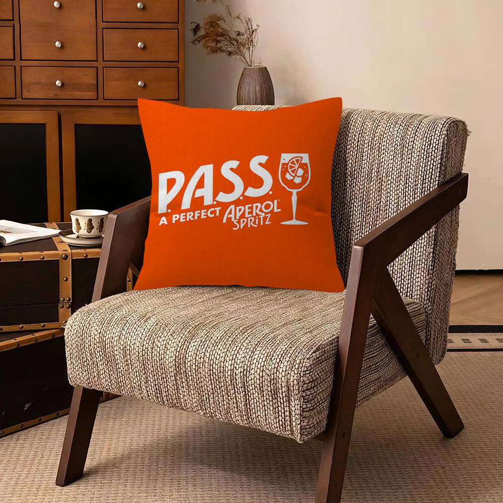 Fashion art Brand Decorative Room Aesthetics Pillow Case Home Decor Bedroom Sofa Bed Pillow Cover x AAperol SSpritz