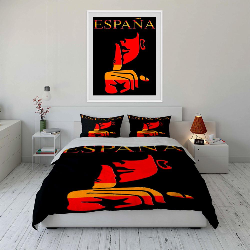 España Bullfighter Bedding Set Bedding Duvet Cover Set Duvet Cover Pillowcases Home Decor (1 * Duvet Cover 2 * Pillowcases, without duvet insert)