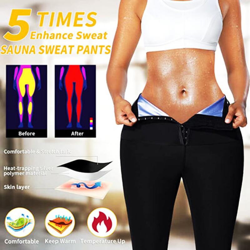 Женские регулируемые спортивные штаны для сауны, формирователь тела, термобрюки, леггинсы для тренировок, компрессионное корректирующее белье для похудения