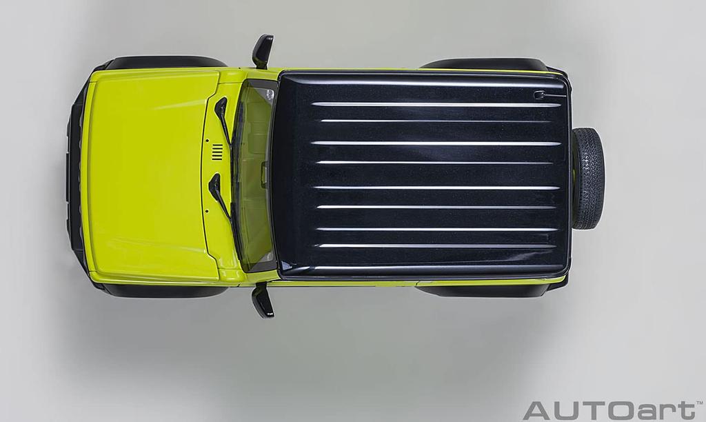 AUTOart Suzuki Jimny Sierra Roof Finished Product 78506 1/18 (JB74) Yellow/Black