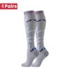 1 Pair Cute Cat Compression Socks Knee High 20-30 Mmhg Fit Medical Edema Diabetes Varicose Veins Running Sports Socks