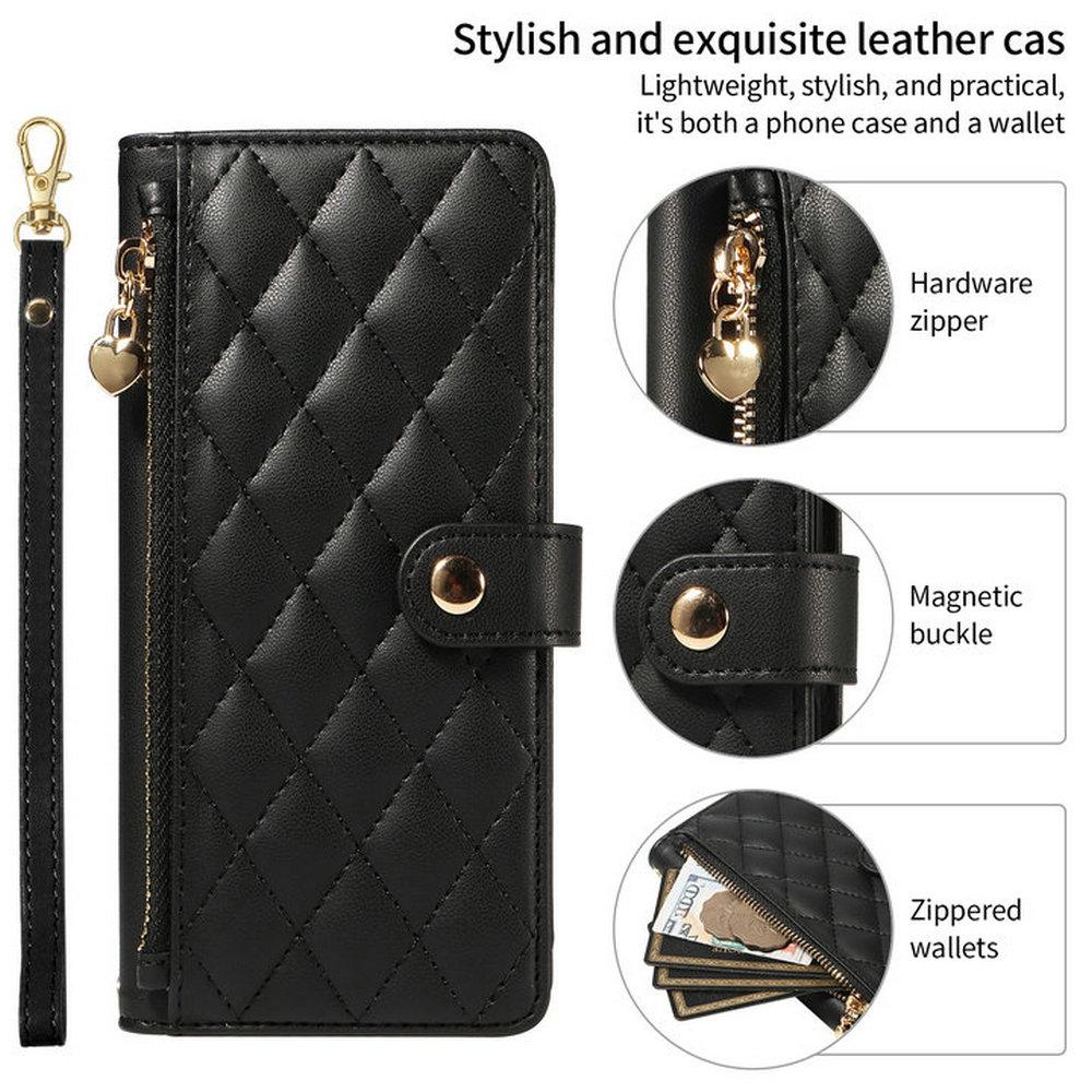 Flip Case For Samsung Galaxy A56 A36 A26 A16 A06 A57 A37 A17 A07 5G 4G Zipper Leather Wallet Funda For Galaxy A56 A 36 17 Cover