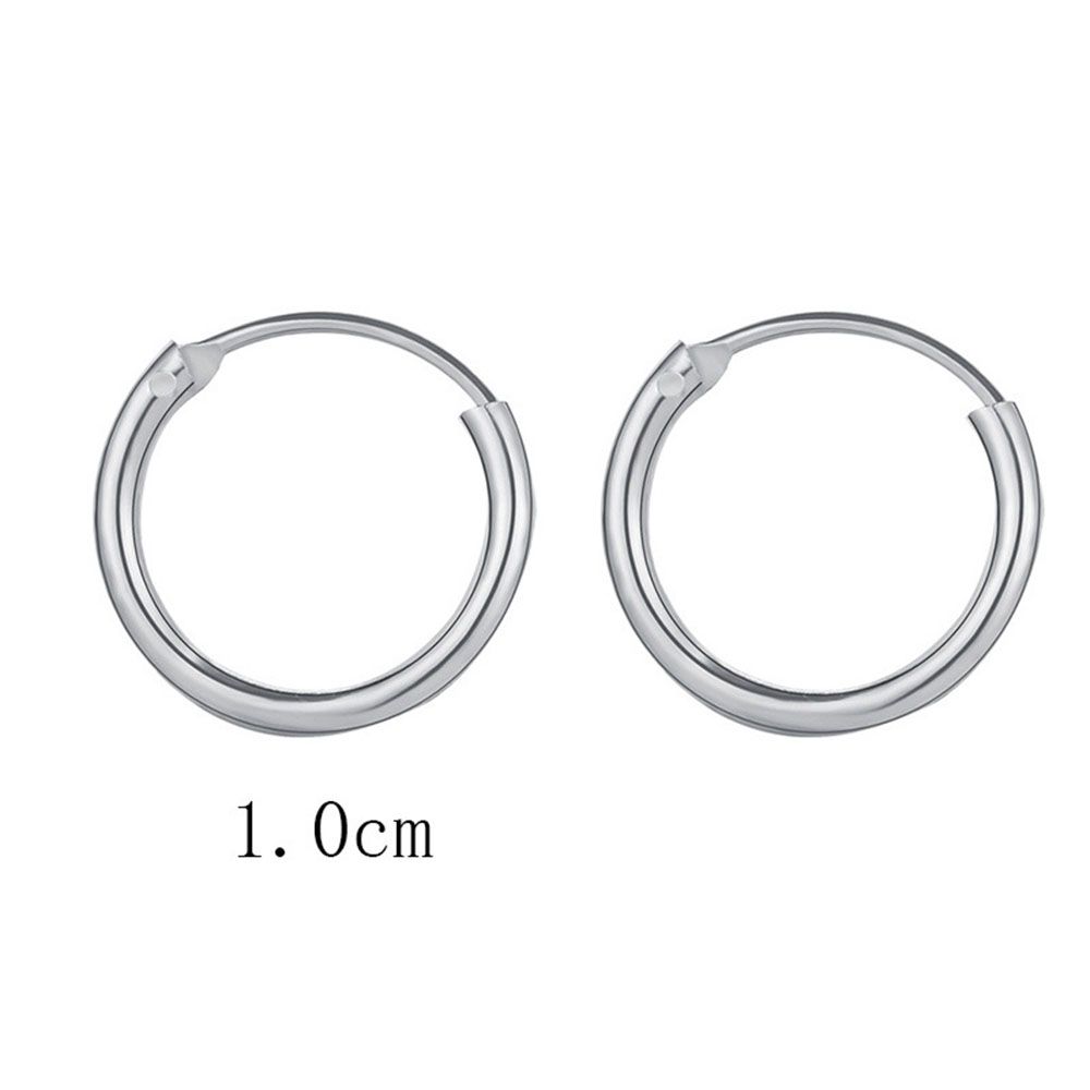 Men Ears Rings Silver Color Hoop Earrings Small Circle Cartilage Piercing Loop Goth Stud Earrings