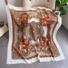110*110cm Russian Square Scarf Women Luxury Paisley Floral Print Bandana Shawl Ukrainian Babushka Handkerchief Head Wraps