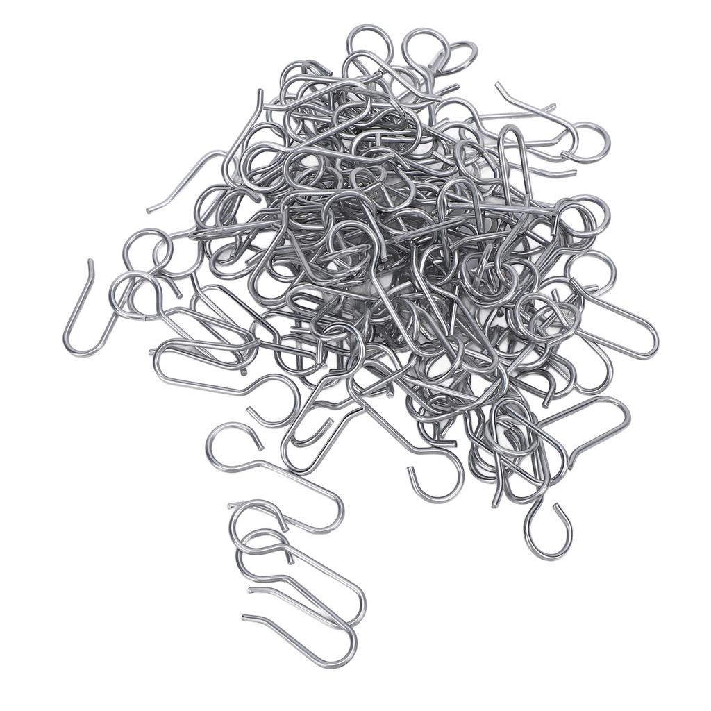 100 шт. крючков для душевой занавески металлические оцинкованные стальные вешалки для Trail Carrier легкие S-образные