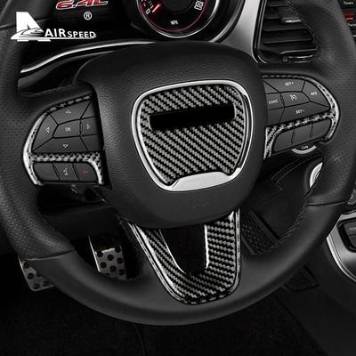 Настоящее мягкое углеродное волокно для Dodge Challenger 2015 2016 2017 2018 2019 2020 2025 2025 2025 Наклейка на отделку рулевого колеса автомобиля