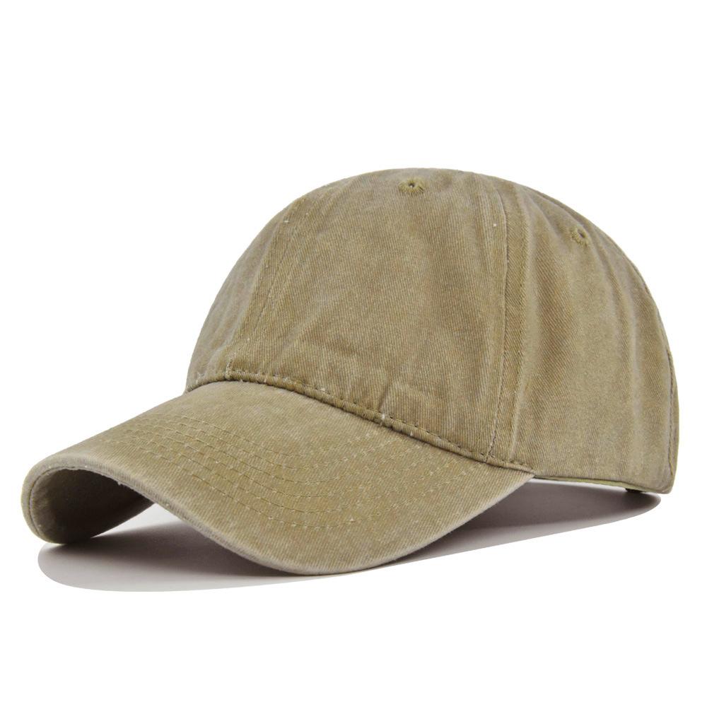 Бейсболка Snapback Весенняя Осенняя Кепка Чистый ковбойский Стирка Кепки Кепка Хип-Хоп Облегающая Кепка Для Мужчин Женщин Шлифовка