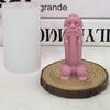 Aromatherapy Candle Mold 3D Penis Shape Engraving Face Non-stick Reusable DIY Easy Release Silicone Candle Making Mould Home Supplies