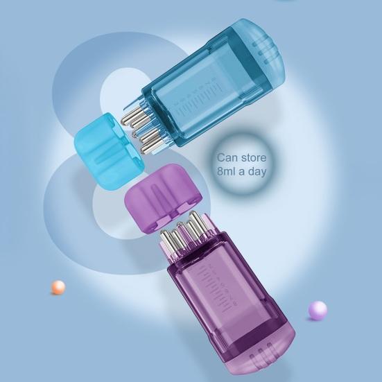 8ML Hair Oil Applicator with Precise Scale Scalp Massage Applicator Comb Clear Portable Hair Serum Oiling Dispenser Brush Hair Root Application Comb