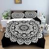 Mandala Duvet Cover Set King Queen Twin Full Size Moon Sun Eye Boho Chic Floral Polyester Quilt Cover for Kid Boys Bedding Set