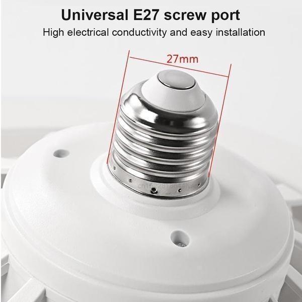 Умный потолочный вентилятор 2 в 1 со светодиодной подсветкой Тихий 30 Вт E27 Диммируемая лампа-вентилятор с пультом дистанционного управления Регулируемый воздуховод для спальни, гостиной, кухни