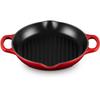 Сковорода гриль Le Creuset из чугуна высокая круглая 25 см вишнево-красная (20208250600422)