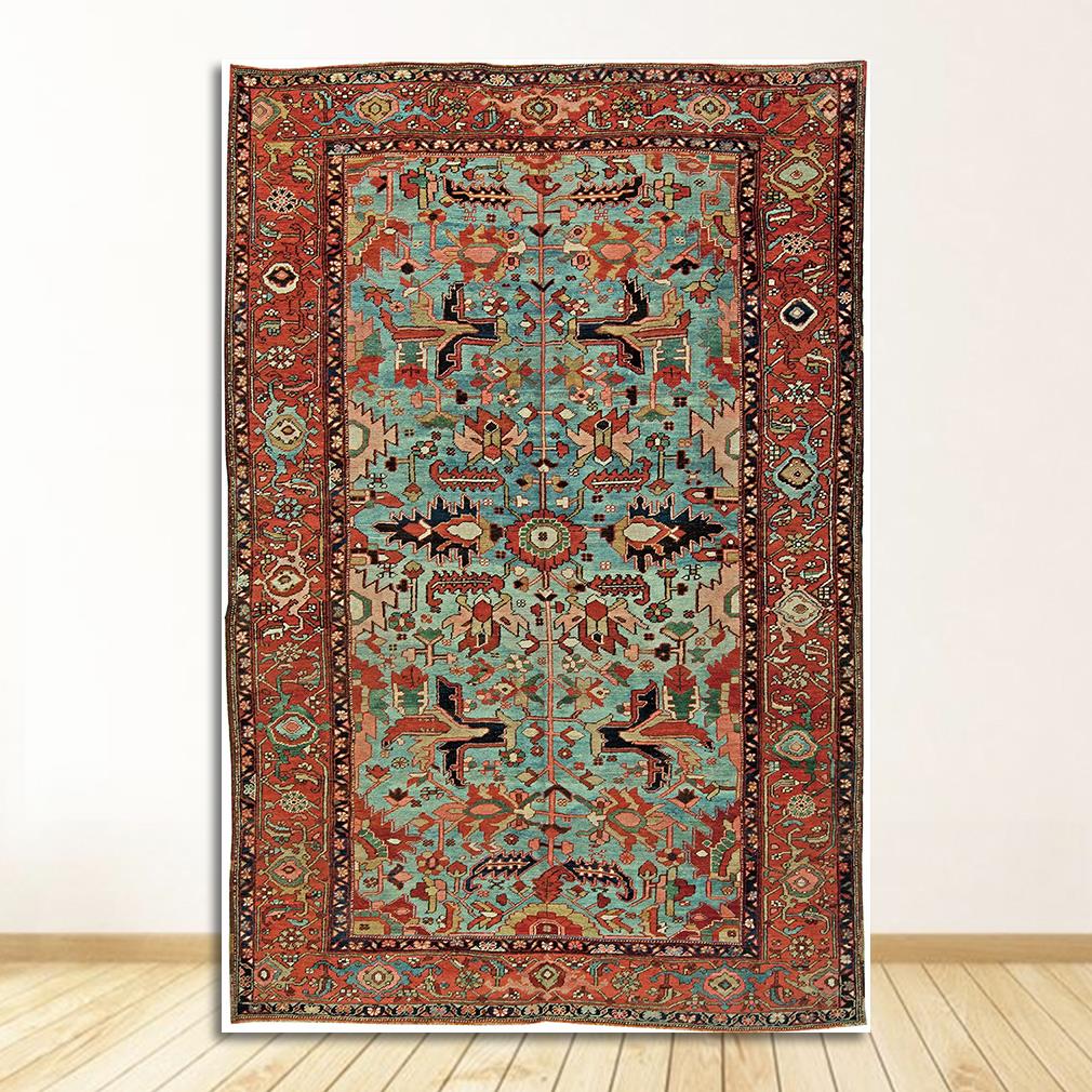 Posters and Prints Antique Persian Carpets Retro Wall Art Canvas Painting Pictures Home Decor Oriental Rugs Pattern Vintage