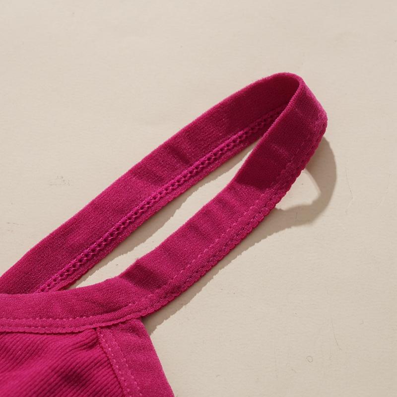 Топ-топ Hot Girl Style с нагрудными вкладышами для летней одежды с перекрестными бретелями на спине и открытой спиной для женщин