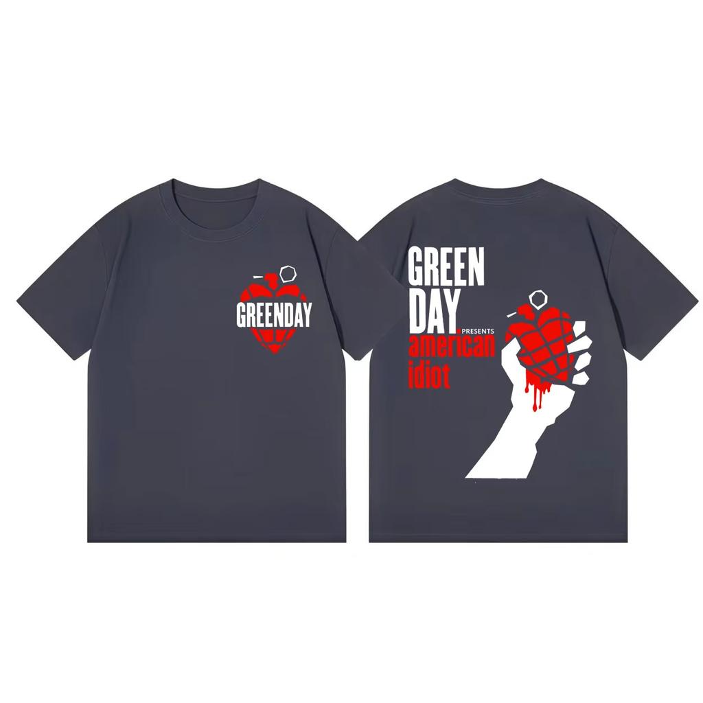 Футболка унисекс в стиле Green Day, 2026 год, роскошная, хип-хоп, рок, поп, с коротким рукавом, женская мода, повседневная, стритвир