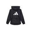 Adidas Wind.Rdy Hyperglam Полосатая куртка с капюшоном и длинными рукавами с логотипом Женская верхняя одежда Черный IS8036