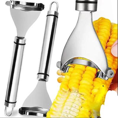 Кукурузочистка из нержавеющей стали, бытовая ручная молотилка для кукурузы, бритва для початков, строгальный станок, стриппер, резак