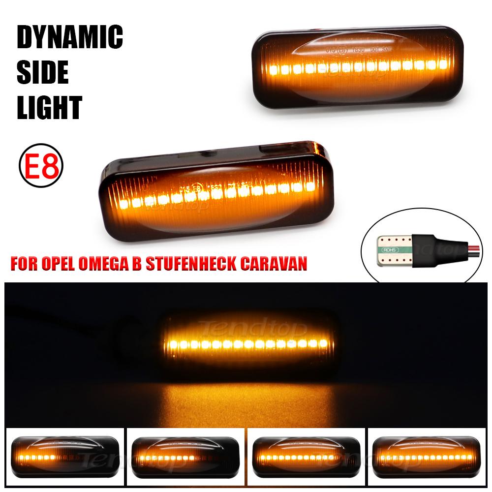 Sequential Dynamic Flowing LED Side Marker Lights for Opel Omega B Stufenheck Caravan 94-03 Turn signal Indicator Lamp