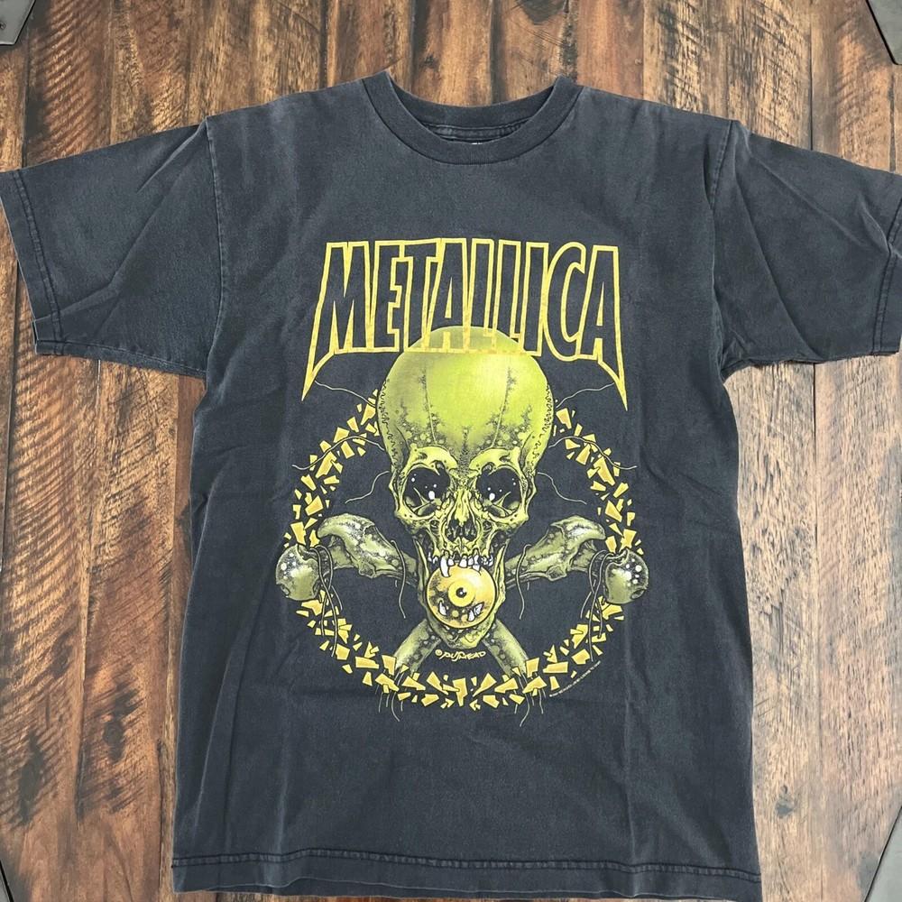 Metallica No Leaf Clover Y2K 2001 Перепечатка Унисекс S-4XL Унисекс Футболка