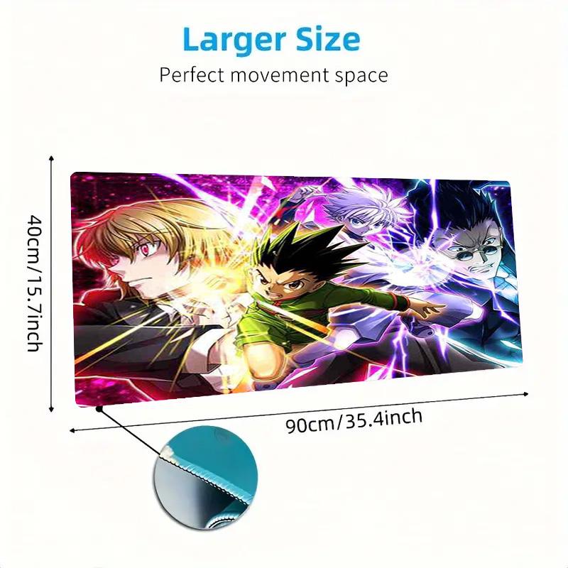 Anime Hunter x Hunter Color Mouse Pad Large Gaming Table Cushion Non-slip Laptop Tablet Big Mousepad XXL Mat Mini PC Playmat With Lock edge