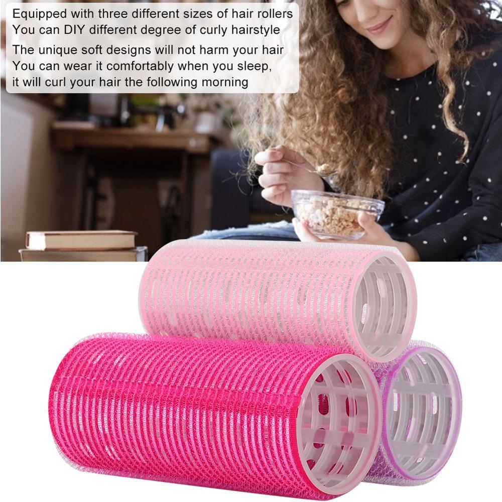 3 Different Sizes Portable Hair Rollers Portable Styling Curlers  DIY Curly Hairstyle