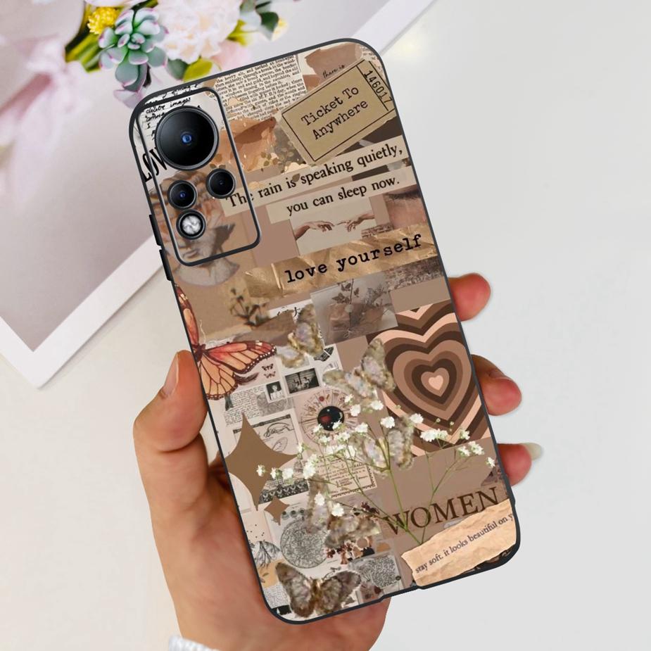 Чехол для Infinix Note 11 X663 X663B Милый Модный Расписной Чехол-Крышка Для Infinix Note 12 Note12 Note11 X663C Мягкий ТПУ Fundas Capa