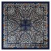 New simple satin silk scarf scarf printed geometric shawl color matching square scarf 91CM big travel bag headscarf