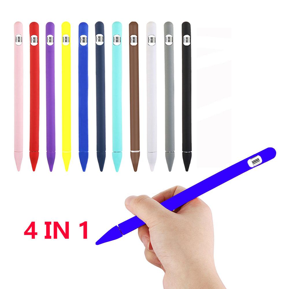 Silicone world Цветной силиконовый чехол для Apple Pencil 1-го поколения Чехол для планшета iPad Сенсорный стилус Защитный чехол