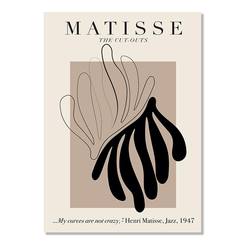 Абстрактная геометрия, кривая постер, Матисс, холст, живопись, красочные стильные постеры и принты, настенное искусство для гостиной, домашний декор