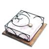 20.32 Cm Iron Napkin Holder for Dining Table, Tissue Paper Stand