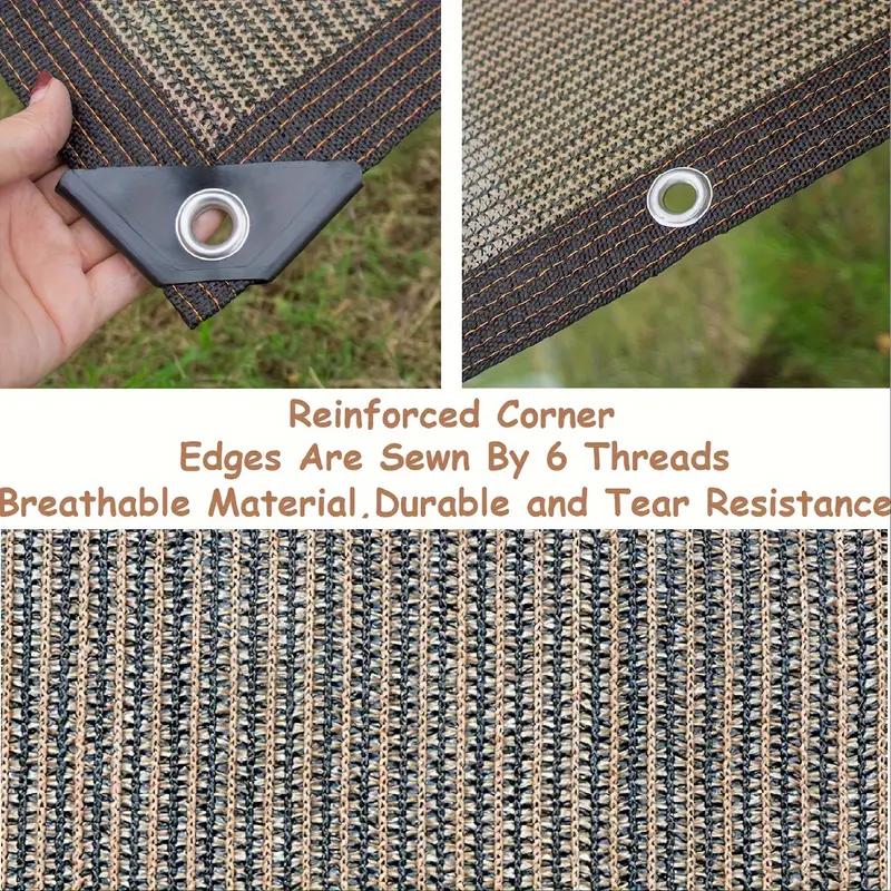 Устойчивый к УФ-лучам уличный солнцезащитный навес с дышащей полиэтиленовой тканью на боковых стенках, подходит для затенения на террасах и в садах