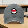 Antifa Anarcho Washed Baseball Cap  Casual Sun Trucker Hat Summer Couple Women Kpop Rock Snapback Cap