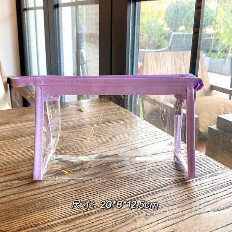 ПВХ прозрачная косметичка Kawaii водонепроницаемые пеналы для студентов канцелярские принадлежности школьные принадлежности портативные пеналы чехлы