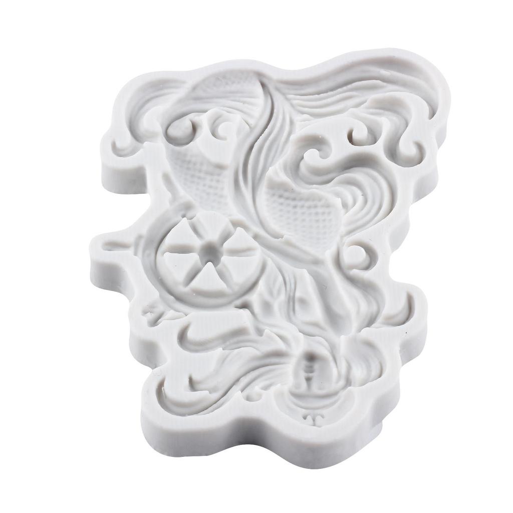 Силиконовые формы Русалка Форма для мастики Русалка Инструменты для украшения торта Топпер для кекса Конфета Шоколад Форма для гампасты