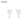 Lindon Women Copper Alloy Zircon Earrings Drop Earrings For Women Wedding Party Gifts