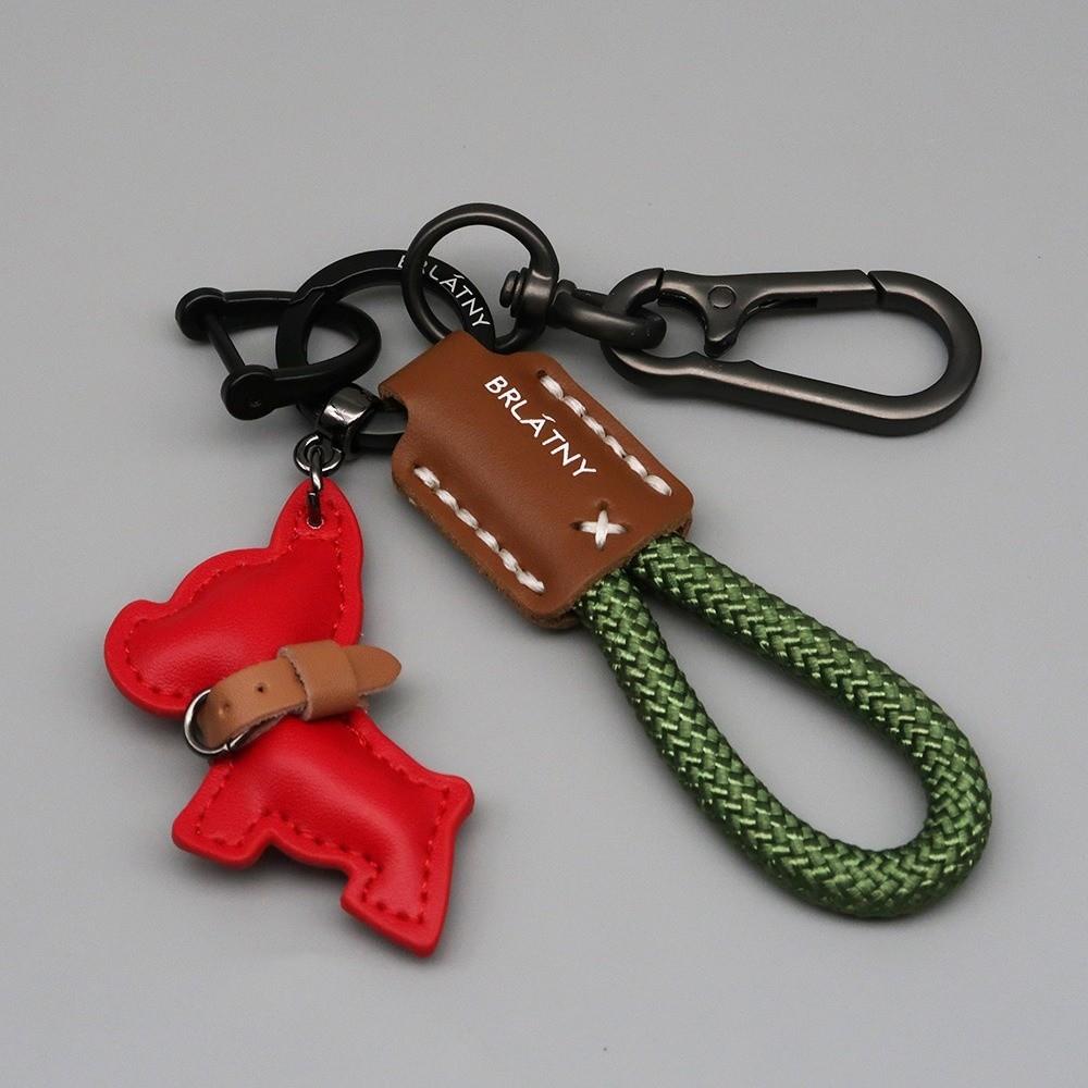 French Bulldog Key Chain Handmade Keychain High Quality Keyrings  for Women Men