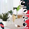 Plastic Flower Pot for Flowers and Herbs on the Balcony or Terrace, White, 20 x 18 cm